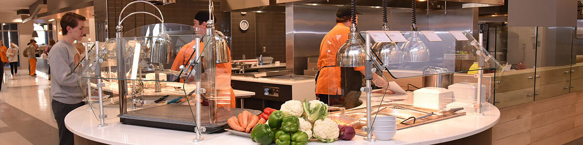 A photo of a dining hall at UT, representing Vols Swipe Out Hunger.