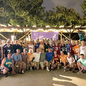 Local members of Phi Gamma Delta at a fraternity event in Knoxville, Tennessee.
