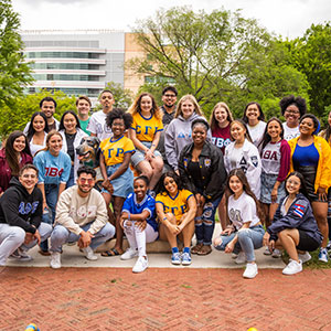 A picture of various students within the Greek life community on UT Knoxville's campus. There are members of the Panhellenic Council, Interfraternity Council, Multicultural Council, and the National Panhellenic Council present.