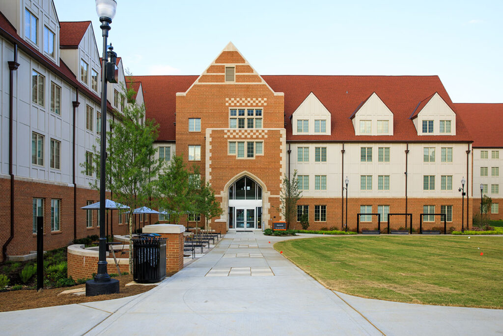 An exterior shot of Magnolia Hall