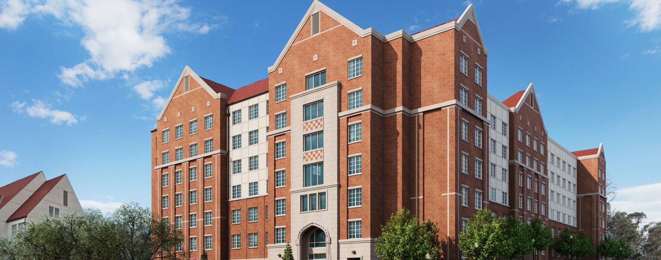 Exterior of the Poplar Hall building