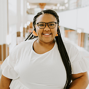 A headshot of Lindsay Davis, the Assistant Director of Student Advocacy