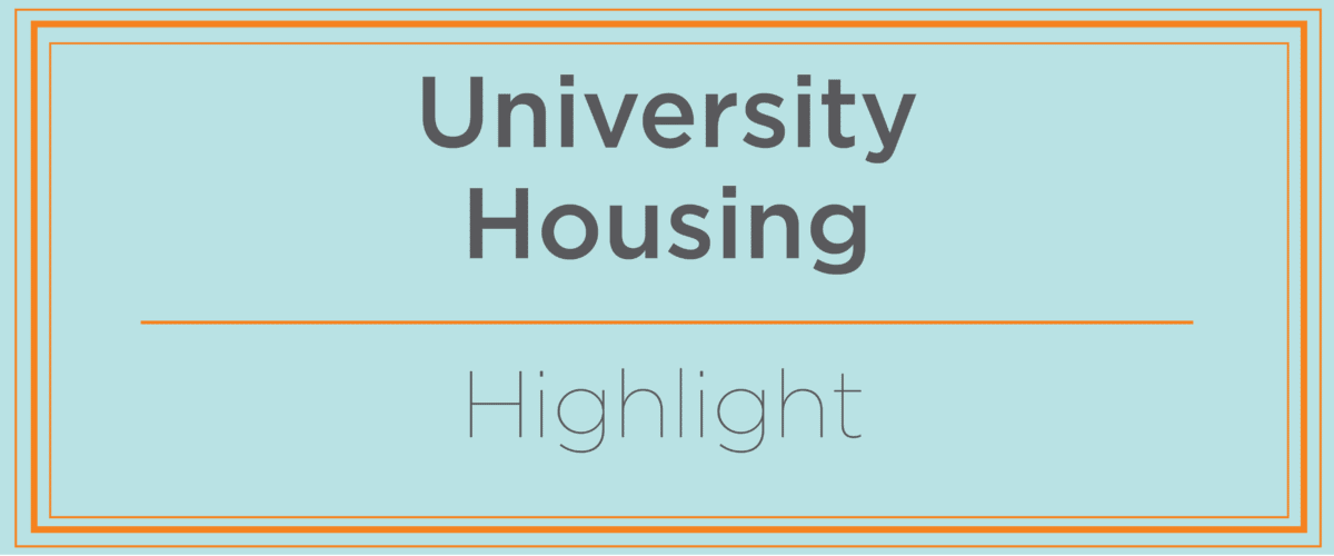 University Housing highlight banner logo