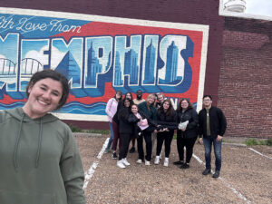 Students on a VOLbreaks trip in Memphis