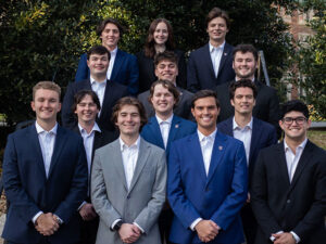 IFC presidents pose for a group photo in suits