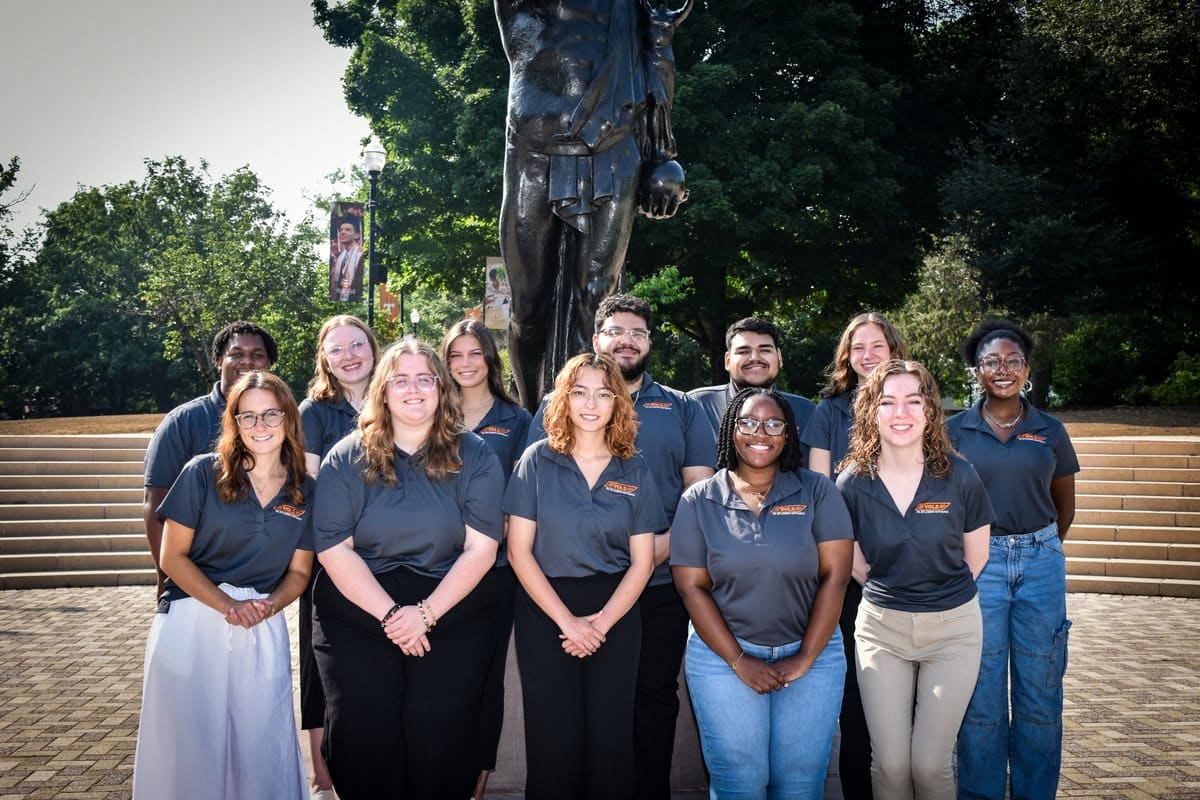 group photo of 2025 Vols in Student Affairs interns