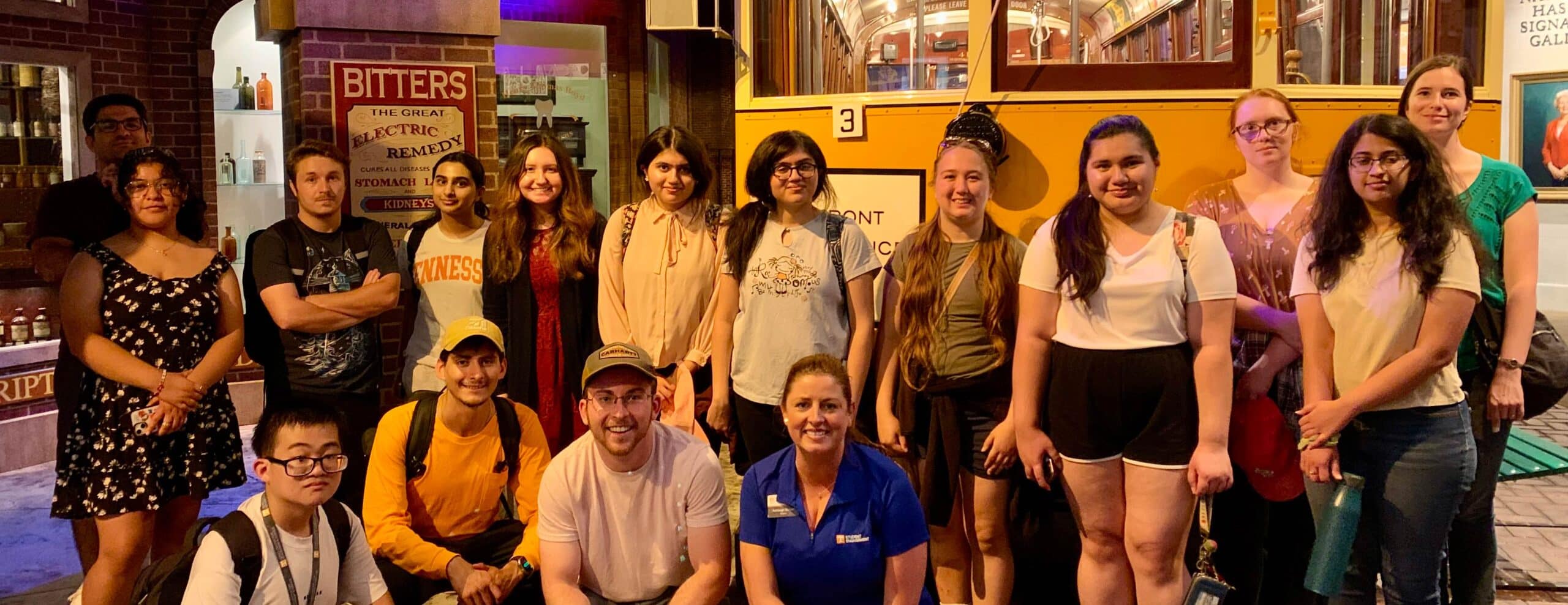 group of students outside