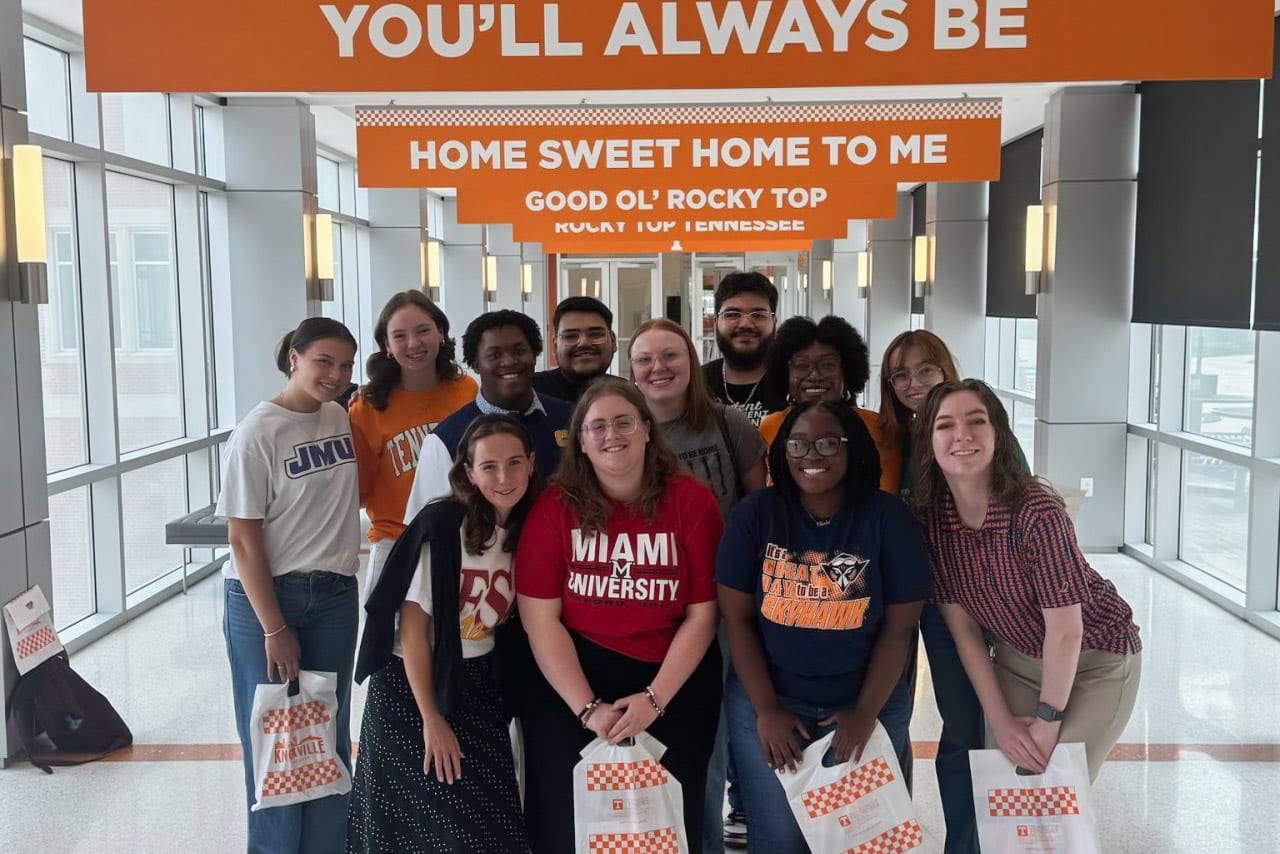 a group photo of VSA interns in the Student Union