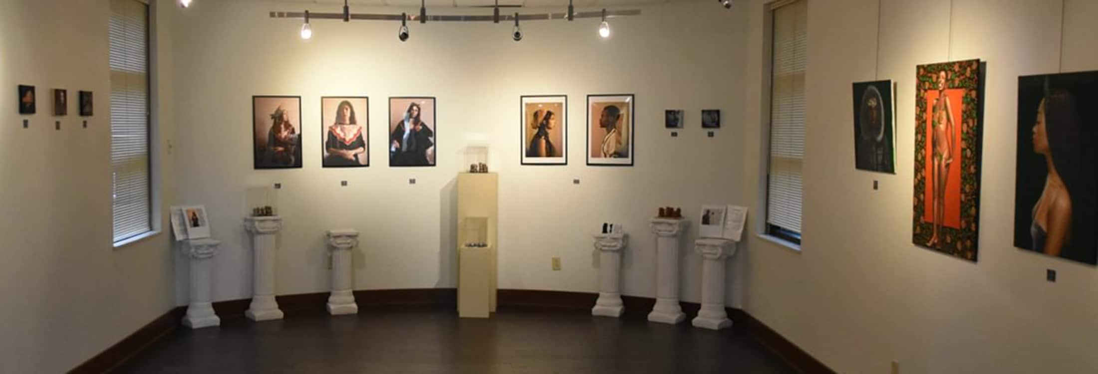 artifacts on display at the Frieson Black Cultural Center building